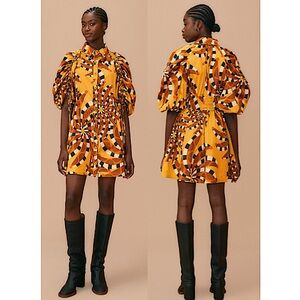 FARM RIO “Bananada” buttondown dress